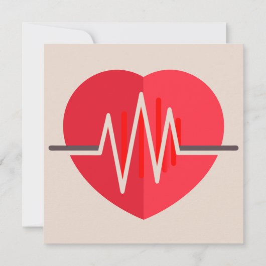 Gradient Heartbeats Einladung (Rückseite)