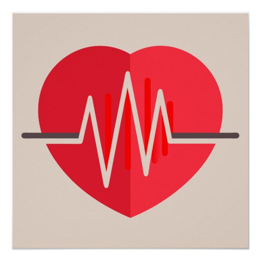 Gradient Heartbeats Poster (Vorderseite)