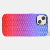 Gradient Honeycomb iPhone Hülle (Rückseite (Horizontal))