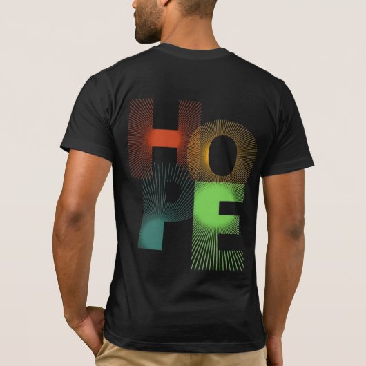 Gradient HOPE T - Shirt - Bold & Bright (Rückseite)