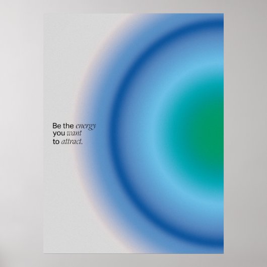 Gradient | Inspirational & decorative art Poster (Vorne)