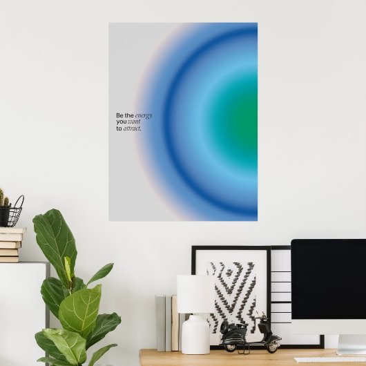 Gradient | Inspirational & decorative art Poster (Heimbüro)