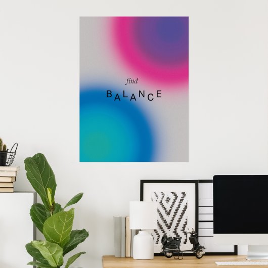 Gradient | Inspirational & decorative art Poster (Heimbüro)