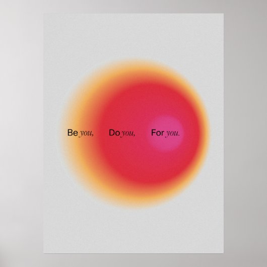 Gradient | Inspirational & decorative art Poster (Vorne)