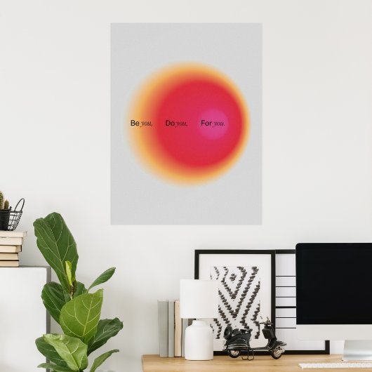 Gradient | Inspirational & decorative art Poster (Heimbüro)