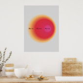 Gradient | Inspirational & decorative art Poster (Küche)