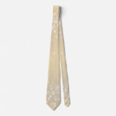 Gradient Ivory White Christmas Neck Tie Krawatte (Vorderseite)