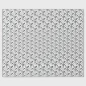 Gradient Japanese Wave Wrapping Paper Geschenkpapier (Flach)