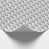 Gradient Japanese Wave Wrapping Paper Geschenkpapier (Ecke)