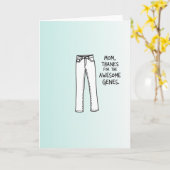 Gradient Jeans Mom Genes Karte (Gelbe Blume)