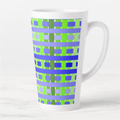 Gradient Kariert blau Milchtasse (Rechts)