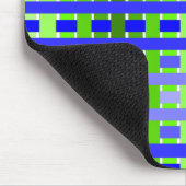 Gradient Kariert blau Mousepad (Ecke)