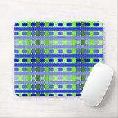 Gradient Kariert blau Mousepad (Mit Mouse)