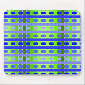 Gradient Kariert blau Mousepad (Vorne)