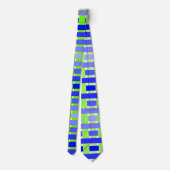 Gradient Kariert blue Neck Tie Krawatte (Rückseite)