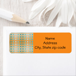 Gradient Kariert Orange