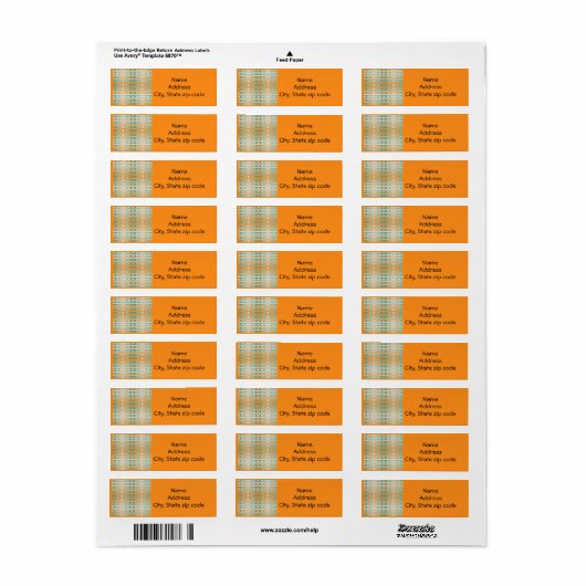 Gradient Kariert Orange (Vorne)