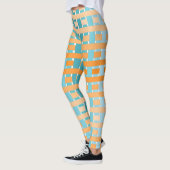 Gradient Kariert Orange Leggings (Links)
