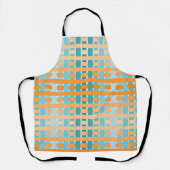 Gradient Kariert Orange Schürze (Vorderseite)