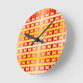 Gradient Kariert Runde Wanduhr (Winkel)