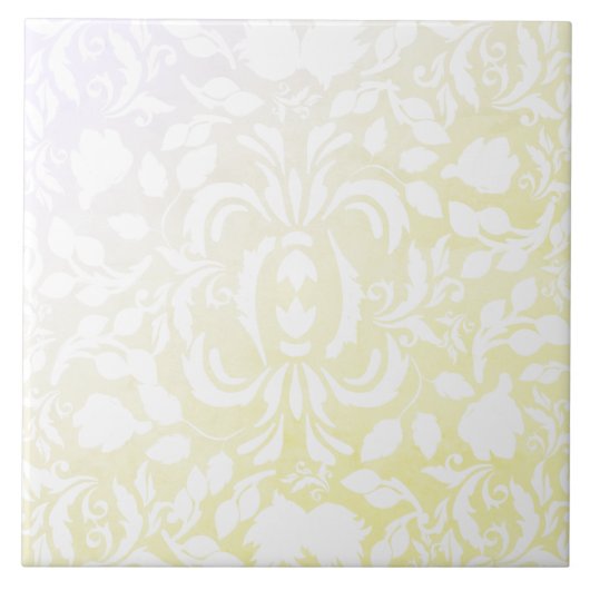 Gradient Küchendekor William Morris gelb grau Fliese (Vorderseite)