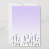 Gradient Lavendel Beileid Memory Danke Karte (Rückseite)