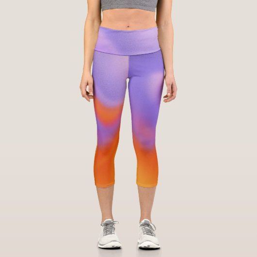 Gradient | Leggings in modernen Pastellfarben (Vorderseite)