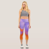 Gradient | Leggings in modernen Pastellfarben (Vorderseite)