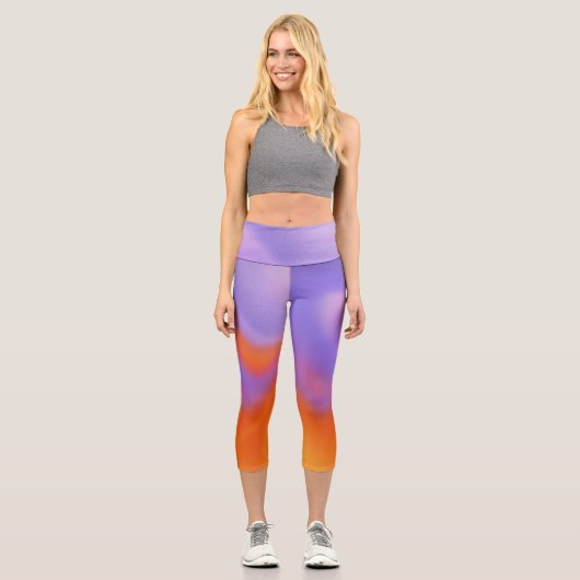Gradient | Leggings in modernen Pastellfarben (Vorderseite)