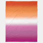 Gradient Lesben-Stolzflagge – Lesbenflagge Fleecedecke (Vorderseite)