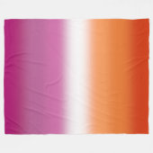 Gradient Lesben-Stolzflagge – Lesbenflagge Fleecedecke (Vorderseite (Horizontal))