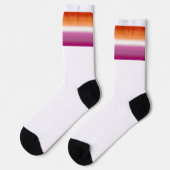 Gradient Lesbenstolz  Socken (Linkes Detail)