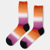 Gradient Lesbian Pride Socken (Linkes Detail)