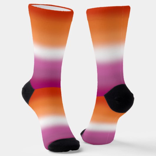 Gradient Lesbian Pride Socken (Gewinkelt)