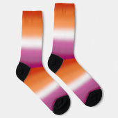 Gradient Lesbian Pride Socken (Rechts)