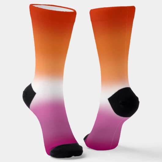 Gradient Lesbian Pride Socken (Gewinkelt)