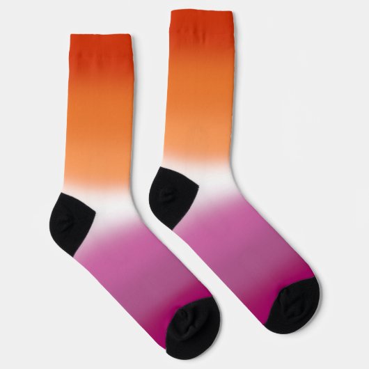 Gradient Lesbian Pride Socken (Rechts)