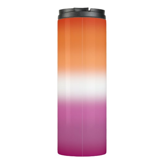 Gradient Lesbian Pride Thermosbecher (Rückseite)