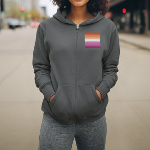 Gradient Lesbische Pride-Flagge – Lesbische Flagge Hoodie
