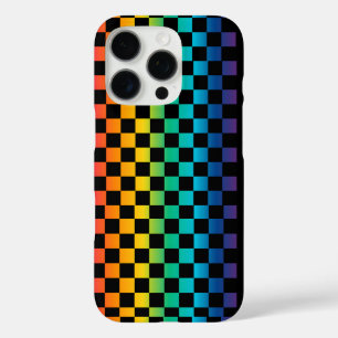 Gradient LGBTQ Checkered Rainbow Prix iPhone 16 Pro Hülle