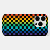Gradient LGBTQ Checkered Rainbow Prix Case-Mate iPhone Hülle (Rückseite (Horizontal))