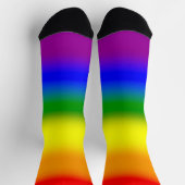 Gradient LGBTQ Rainbow Pride Socken (Oben)