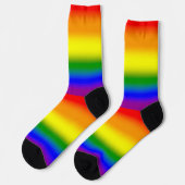 Gradient LGBTQ Rainbow Pride Socken (Linkes Detail)