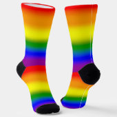 Gradient LGBTQ Rainbow Pride Socken (Gewinkelt)