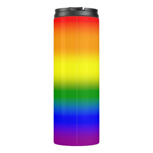 Gradient LGBTQ Rainbow Pride Thermosbecher (Rückseite)