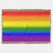 Gradient LGBTQ+ Rainbow Prilag Flag - Regenbogenfl Decke (Vorderseite)