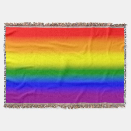 Gradient LGBTQ+ Rainbow Prilag Flag - Regenbogenfl Decke (Vorderseite)