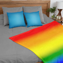 Gradient LGBTQ+ Rainbow Prilag Flag - Regenbogenfl Fleecedecke