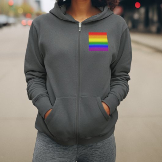 Gradient LGBTQ+ Rainbow Prilag Flag - Regenbogenfl Hoodie