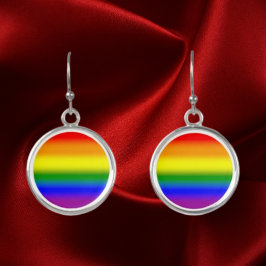 Gradient LGBTQ+ Rainbow Prilag Flag - Regenbogenfl Ohrringe
